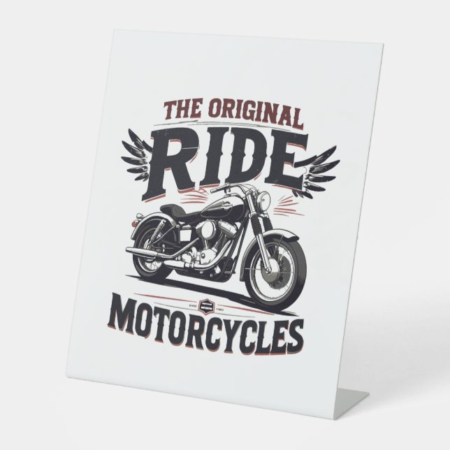 Signe De Table le vélo de randonnée original (Recto)