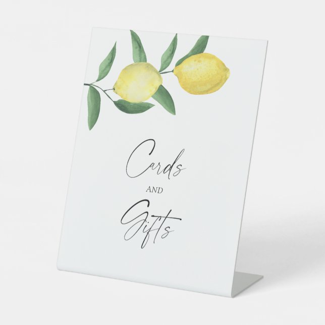 Signe De Table LEMONS - CARTES ET CADEAUX Poster (Recto)