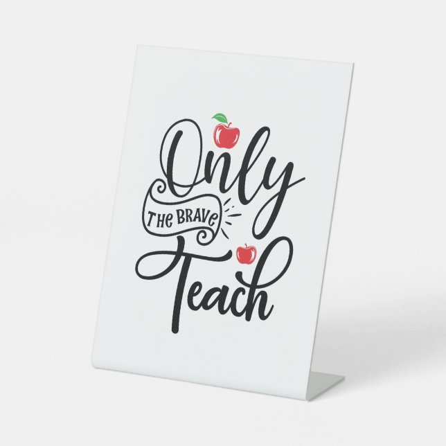 Signe De Table L'enseignant n'est que le meilleur enseignant (Recto)