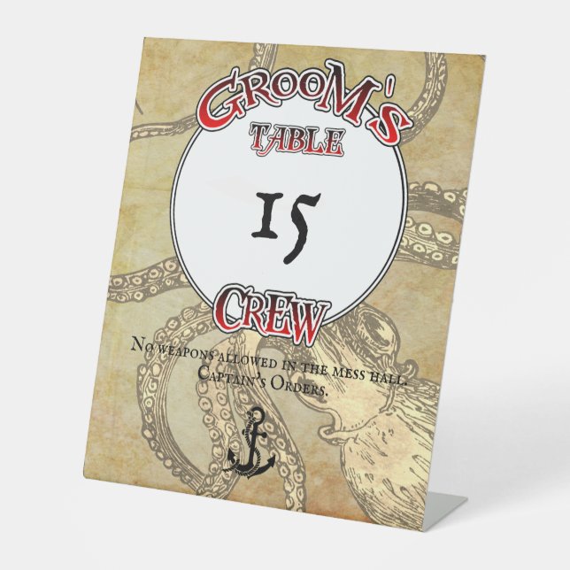 Signe De Table L'équipage de Groom (Recto)