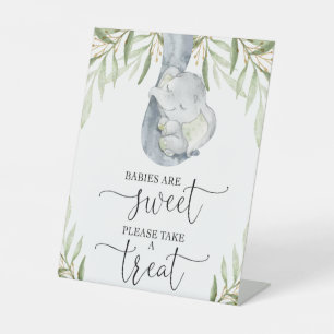 Signe De Table Les bébés éléphants sont doux prendre un baby show