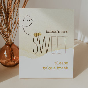 Signe De Table "Les bébés sont doux" Bumble Bee Baby shower Faveu