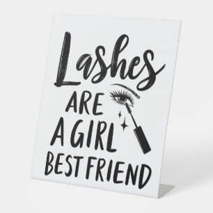 Signe De Table Les cils sont le meilleur ami d'une fille
