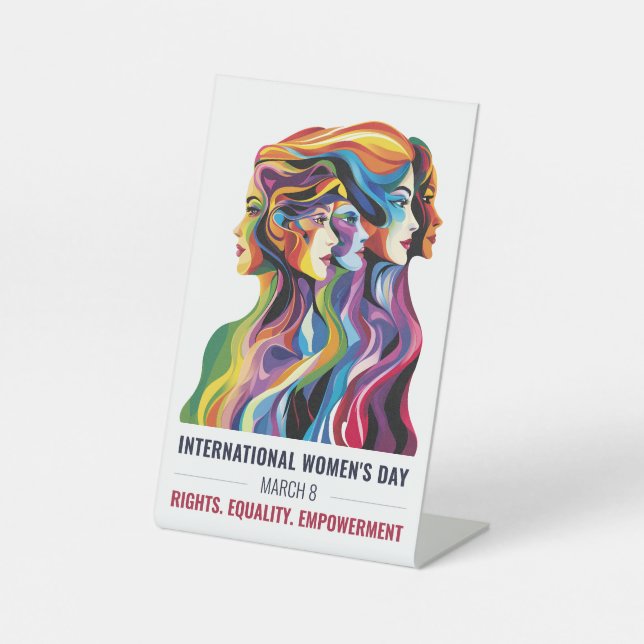 Signe De Table Les femmes face à l'art | Journée internationale d (Recto)