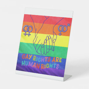 Signe De Table Les gays ont des droits