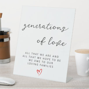 Signe De Table Les générations d'amour