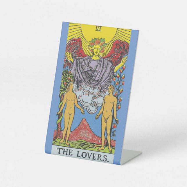 Signe De Table Les Lovers Tarot Card Tarots Lecture (Recto)