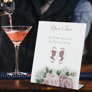 Signe De Table Lesbiennes Mariées Regency Rose Roses