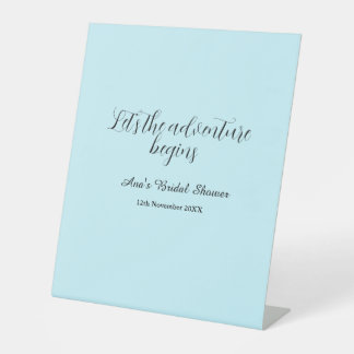 Signe De Table lets the adventure begins bridal shower add name d