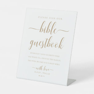 Signe De Table Leyton Gold Sign Our Bible Mariage Guides