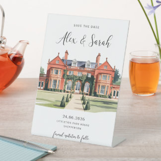 Signe De Table Lieu Enregistrer la date Carte Mariage du lieu du