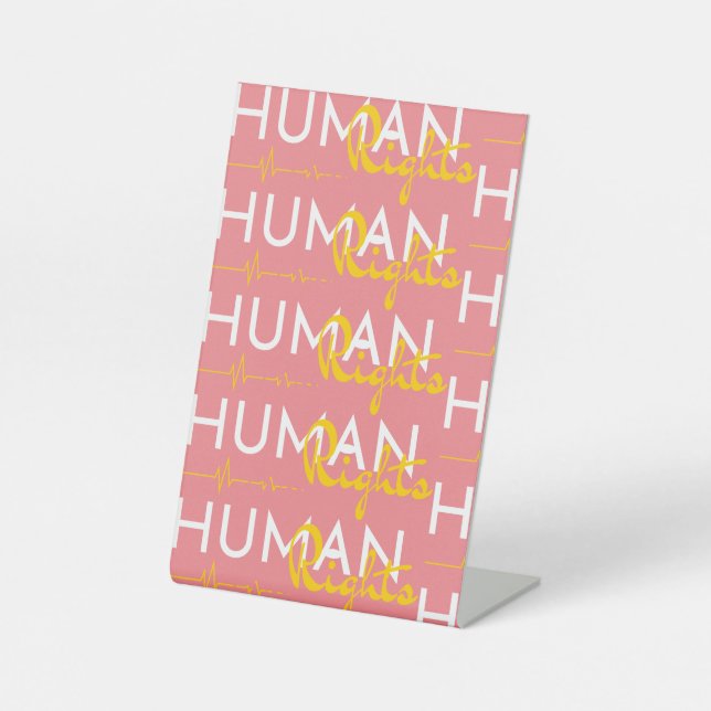Signe De Table Lifeline to Human Rights (Recto)