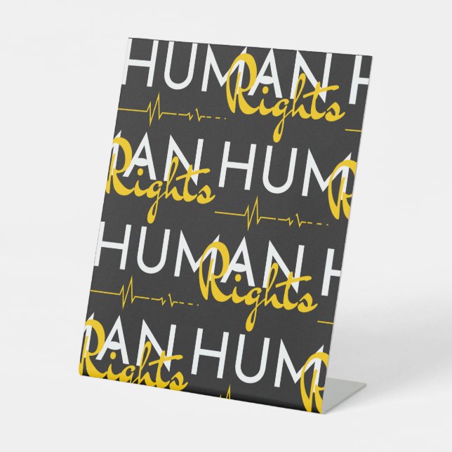 Signe De Table Lifeline to Human Rights (Recto)
