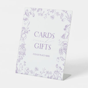 Signe De Table Lilac Lavender Français Victorian Fête des mariées