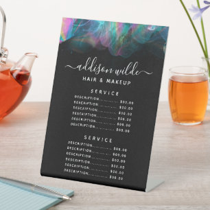 Signe De Table Liste de prix d'encre alcoolique holographique Men