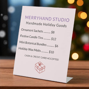 Signe De Table Liste de prix des produits de Noël de Noël de Noël