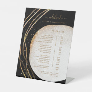 Signe De Table Liste de prix du salon de la Parties scintillant e