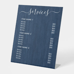Signe De Table Liste de prix professionnelle moderne