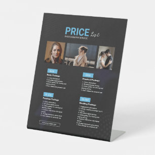 Signe De Table Liste des prix du service de photographie moderne 