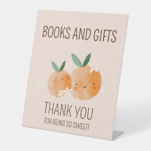 Signe De Table Little Cutie Orange Citrus Baby Books Cadeaux