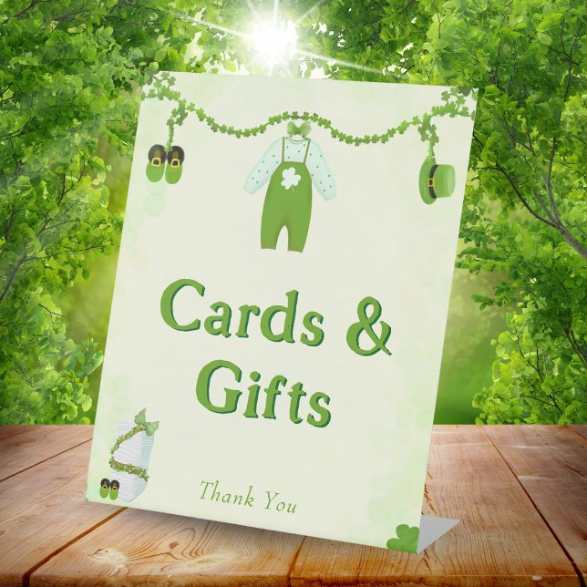 Signe De Table Little Lucky One Shamrock Baby Boy Cards & Cadeaux (Créateur téléchargé)