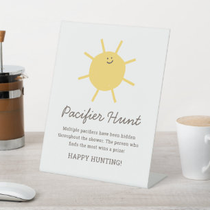 Signe De Table Little Sunshine Pacifique chasse Baby shower jeu