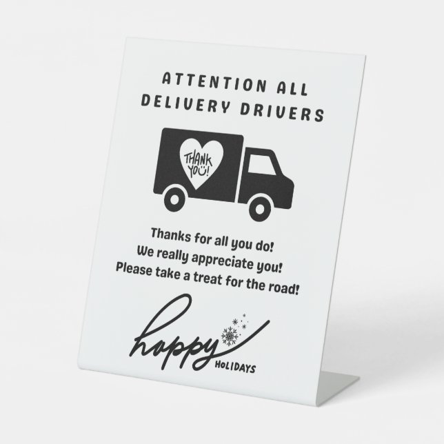 Signe De Table Livraison par la poste Symbole de Noël (Recto)