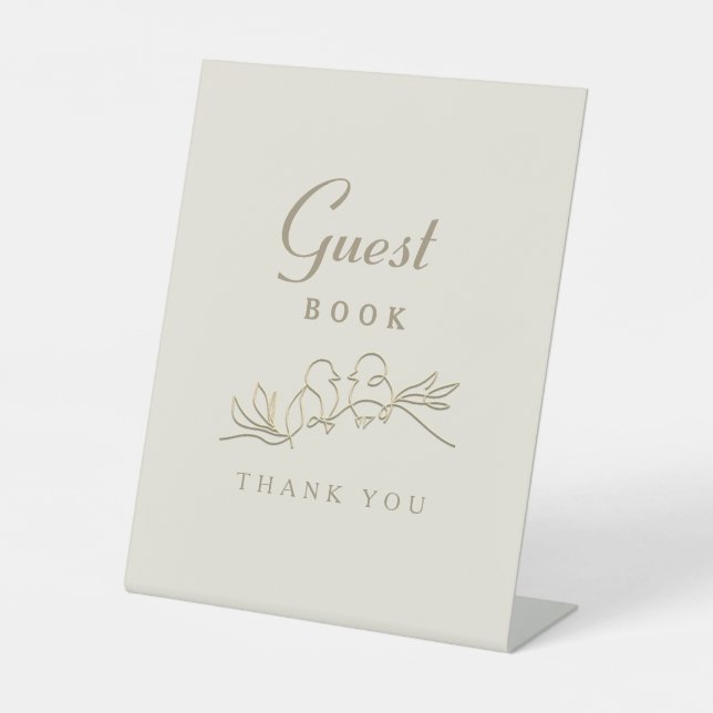 Signe De Table Livre d'or de mariage (Recto)