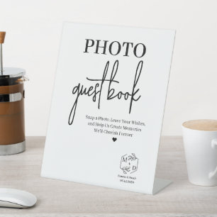 Signe De Table Livre d'or de mariage pour invités