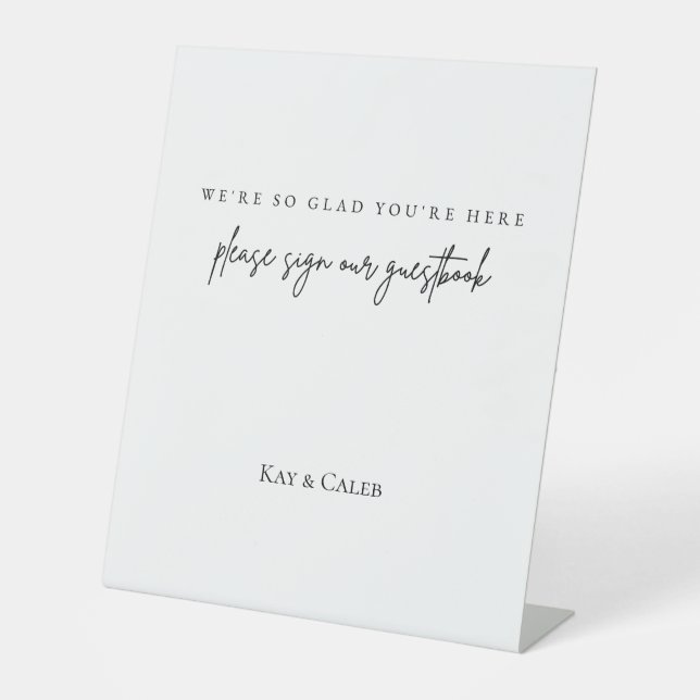 Signe De Table Livre d'or pour mariage (Recto)