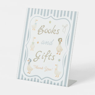Signe De Table Livres et Cadeaux de Fête de Bébé Oie Idiote Vinta