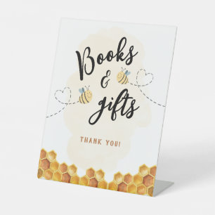 Signe De Table Livres et Cadeaux Honey Bumble Bee Baby Shower