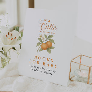 Signe De Table Livres Orange Citrus Pour Table Baby shower Top