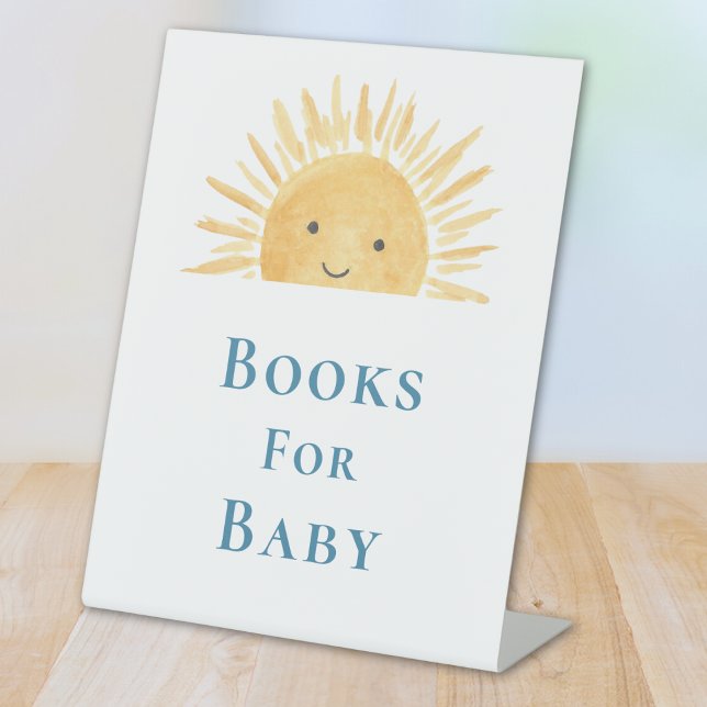 Signe De Table Livres Pour Bébé Baby shower À Thème Soleil (Créateur téléchargé)