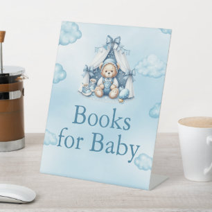 Signe De Table Livres pour bébé Oh Baby Teddy Bear in Tent