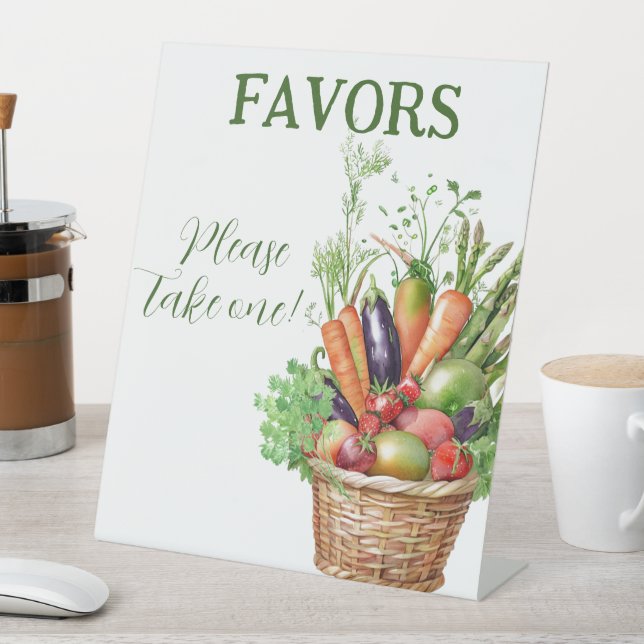 Signe De Table Locally Grown Farmer's Market Baby shower (In SItu)