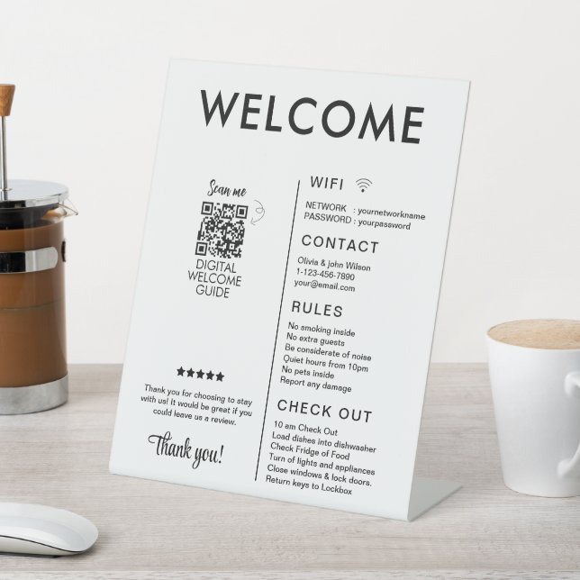 Signe De Table Location de vacances moderne Accueil (In SItu)