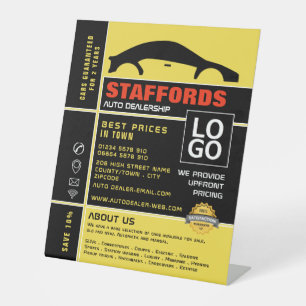 Signe De Table Logo automobile, concessionnaire automobile public