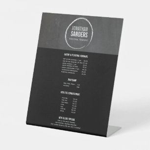 Signe De Table Logo de croquis du formateur personnel