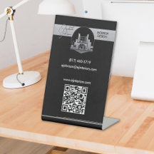 Logo de design d'intérieur ou d'architecte noir et