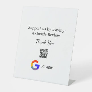 Signe De Table logo de l'entreprise de revue Google Scan QR revie