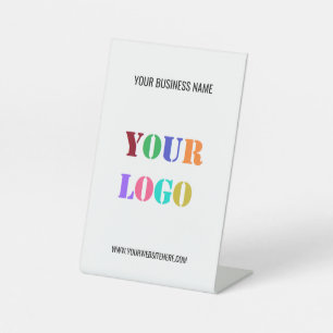 Signe De Table Logo de l'entreprise personnalisée Texte du guiche