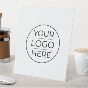 Signe De Table Logo d'entreprise rond moderne personnalisé