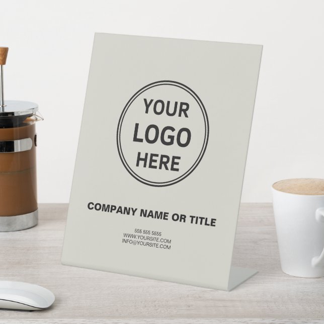Signe De Table Logo Personnalisé Promotionnel Business (In SItu)