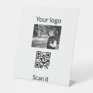 Signe De Table Logo personnalisé simple et élégant ici société ph