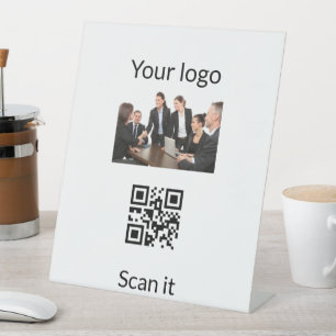 Signe De Table Logo personnalisé simple et élégant ici société ph