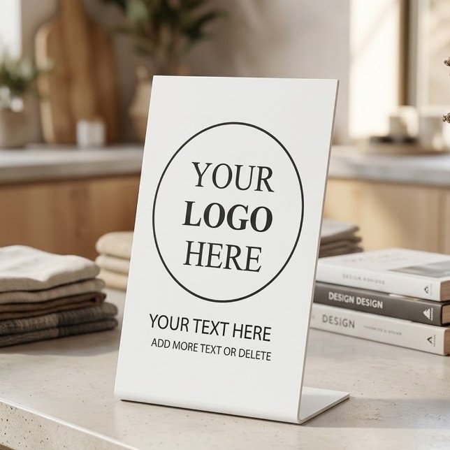 Signe De Table Logo promotionnel personnalisé – Aucune commande m (Créateur téléchargé)