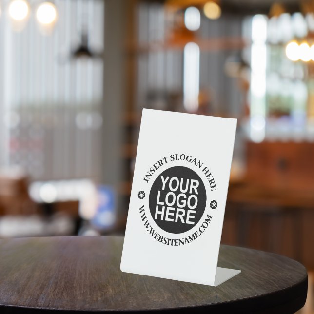 Signe De Table Logo Simple Modern Professional Créez Votre Propre (Créateur téléchargé)