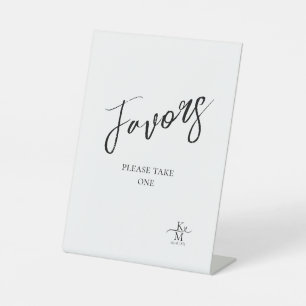 Signe De Table Love Calligraphy Favors Heart White ID940