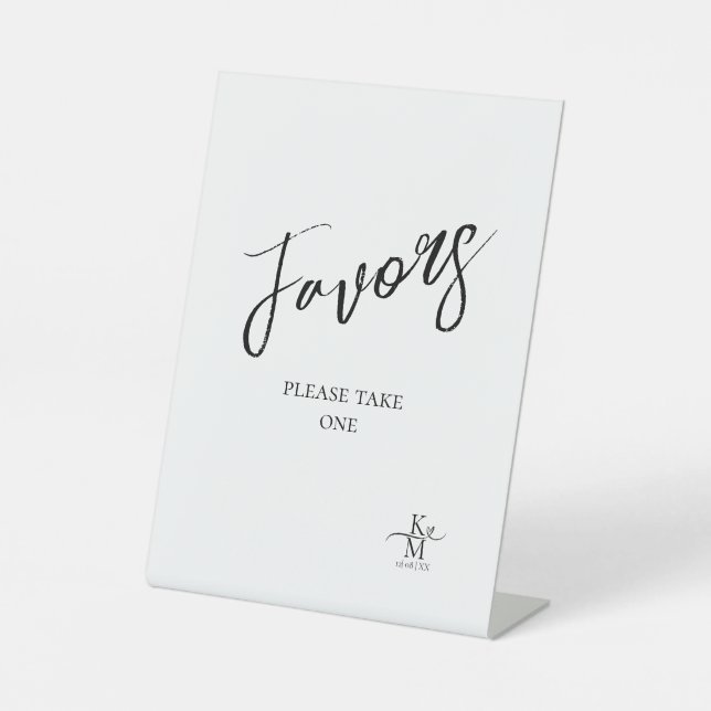 Signe De Table Love Calligraphy Favors Heart White ID940 (Recto)